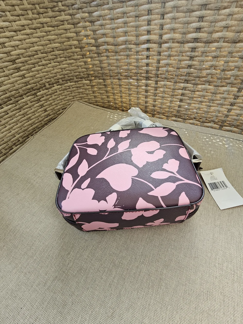 Kate Spade Floral Pink and Black Crossbody Bag